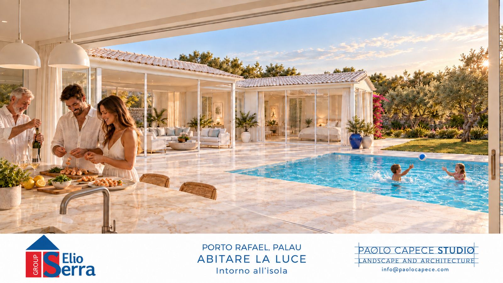 Porto Rafael, Palau — Abitare la luce, Intorno all’isola. Rendering di progetto, work in progress.