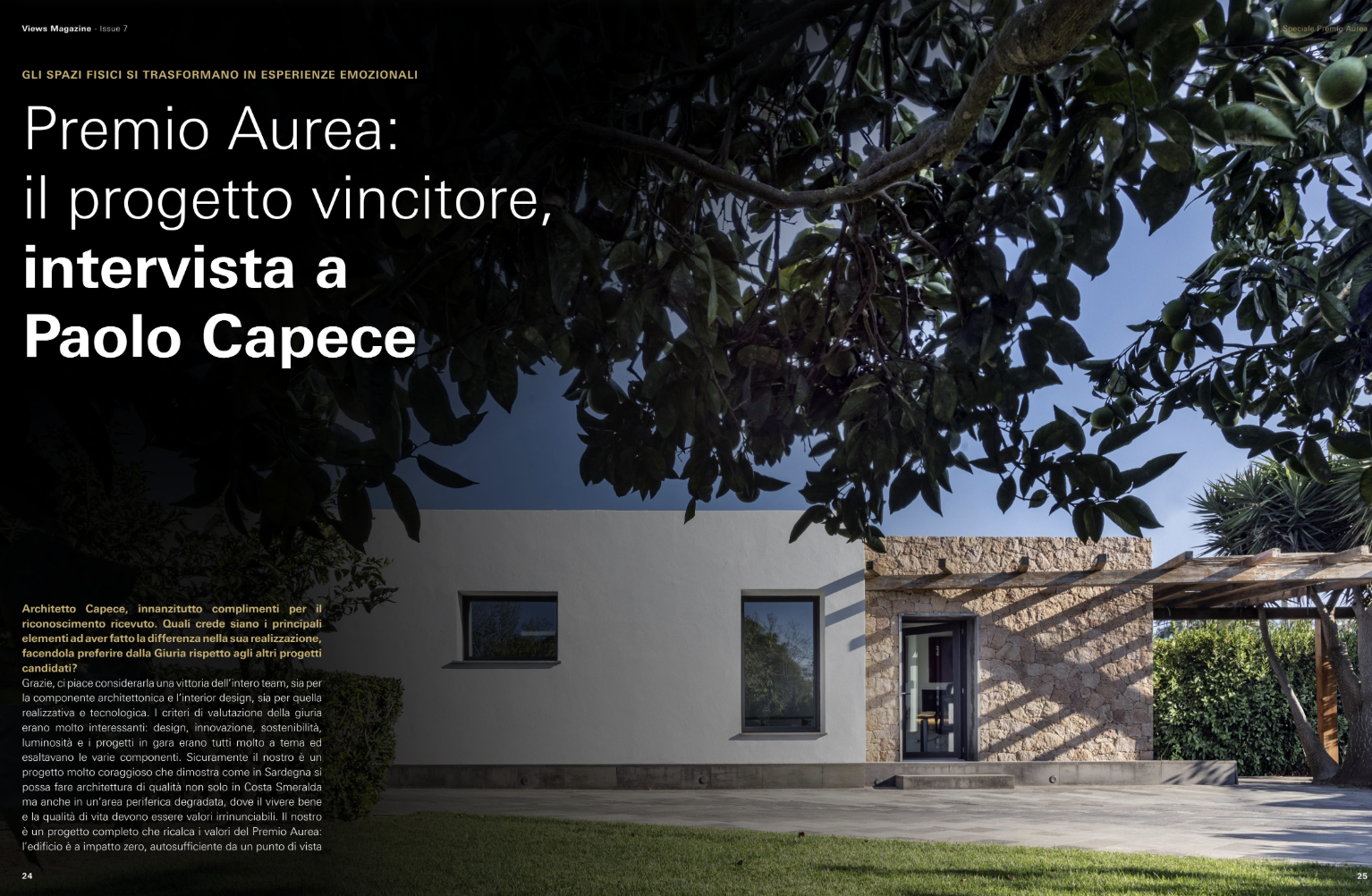 Views Magazine numero 7: intervista a Paolo Capece, pagine 24 e 25